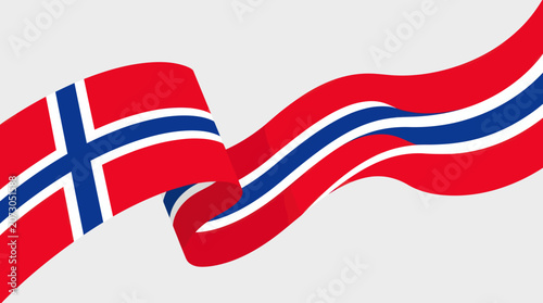 Waving national flag