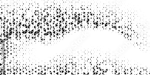 Foto Abstract black triangle geometric pattern background on white background