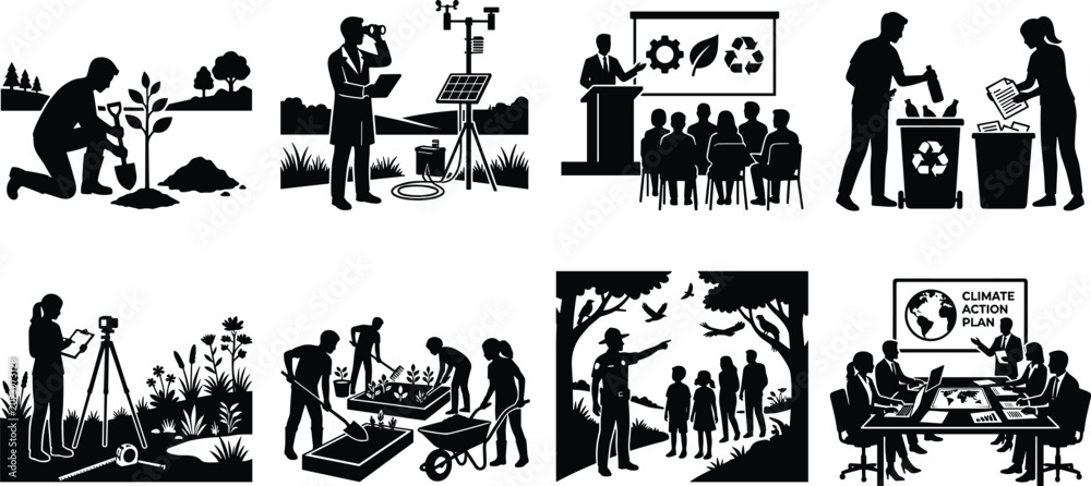 Obraz premium Halloween family and kids activity icon set featuring trick or treating pumpkin carving spooky storytelling and costume party celebrations.eps, 