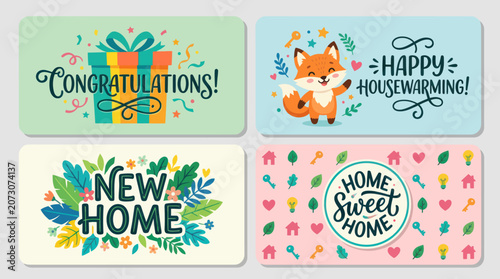Celebration and new beginning greetings