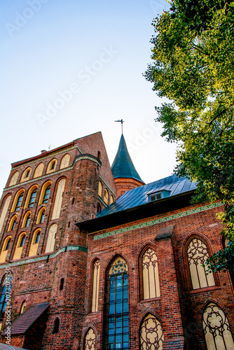 Bild auf Leinwand Kaliningrad, Russia, 15 August 2015, Kant Cathedral catholic temple architecture