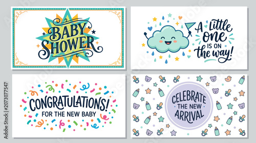 Celebration cards for new baby arrival
