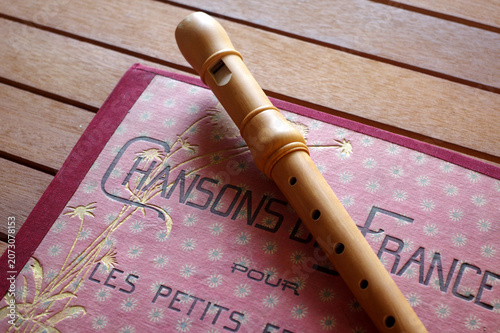 flute à bec et chansons