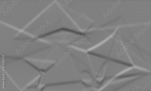 Embossed paper texture with repeating geometric pattern grayscale