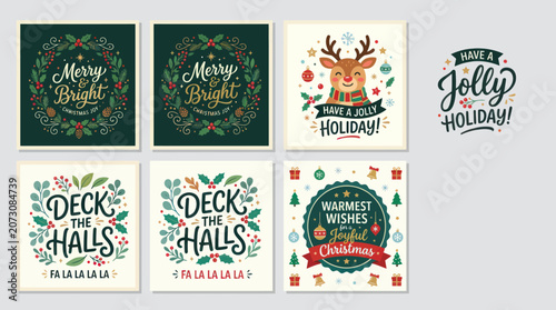 Christmas greeting cards collection