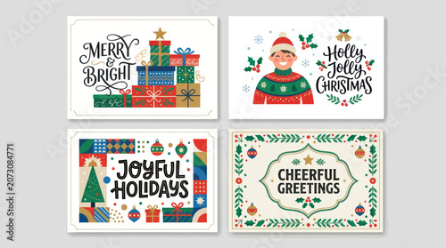 Christmas greeting cards collection