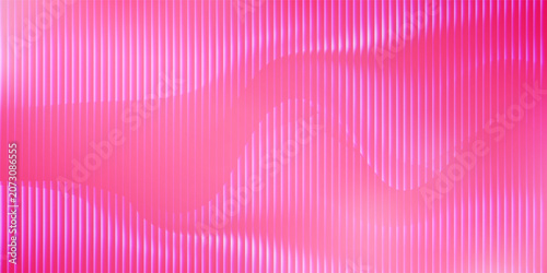 Schilderij op canvas A vertical ribbed texture with a gradient from hot pink on the left, becoming lighter pink towards the center and fading to white on the far left