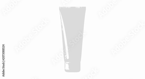 Blank cosmetic tube for cream, gel or lotion