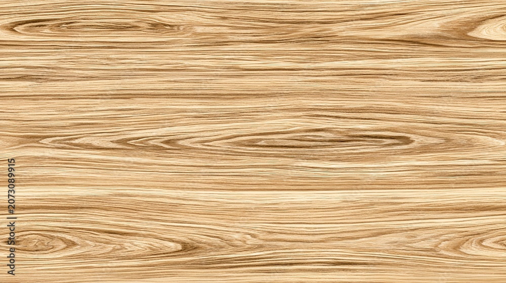 Fototapeta premium Natural light oak wood texture background, seamless wooden plank surface with organic grain patterns, warm timber material for interior design Stock Illustration