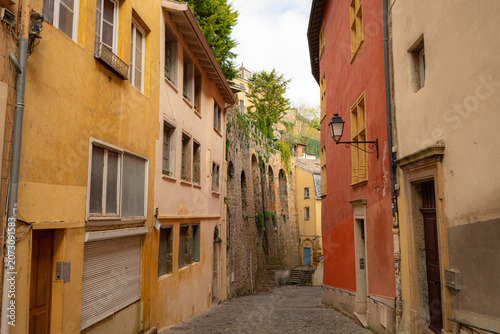 View of the architecture of the famous city of Lyon in France