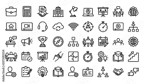 Business and productivity icons