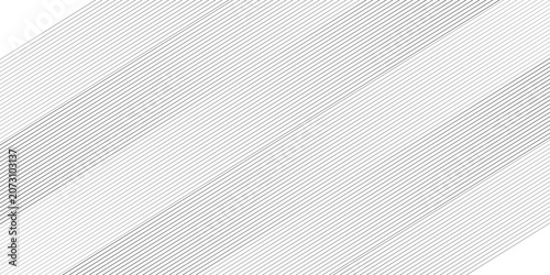 Tableau sur toile Dynamic abstract transparent flow fabric white and gray gradient line oblique stripe fabric textile