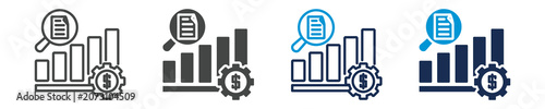 Obraz na plátne due diligence icon set with multiple concept