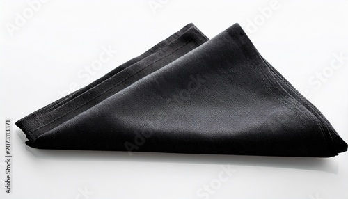 Black Napkin Isolated