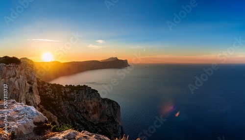 Dawn Over Capo San Marco And The Mediterranean Sea