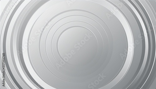 Gray Abstract Background With Geometric Circle Shapes