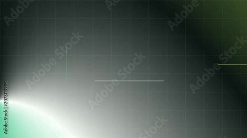 Abstract background with green and white light.