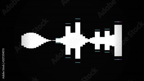 Comedy Storytelling Time Jump Transition with Equalizer Waveform and Narrative Text Overlay 4k video