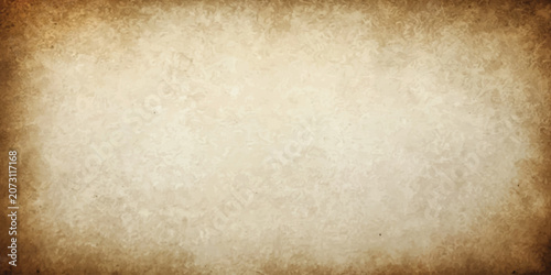 Foto Aged Vintage Parchment Paper Texture with Burned Vignette Edges