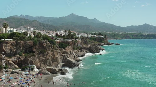 View from the Balcon De Europa, Nerja, Andalusia, Spain