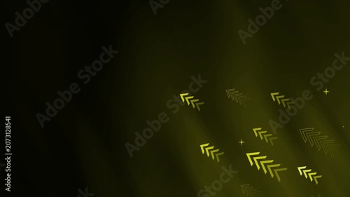 Abstract dark background with glowing arrow shapes and soft light streaks animation