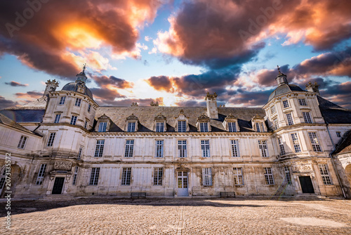 Konstfotografi Castle of Tanlay, Yonne, Burgundy, France