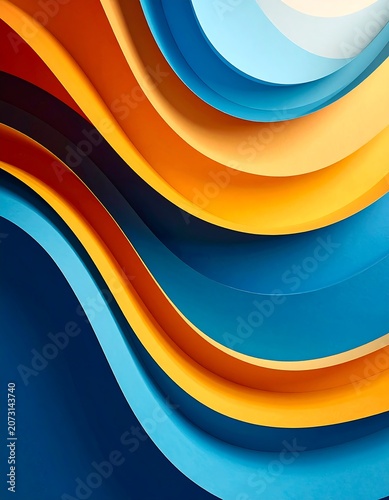 Vibrant abstract wavy colorful background design.
