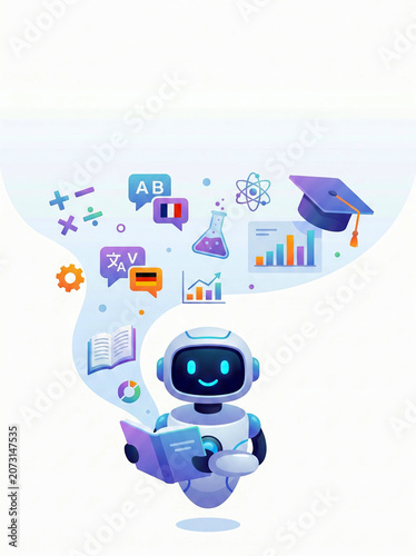 Smart ai learning assistant helping students study multiple subjects and skills