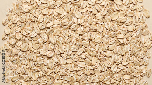 Breakfast cereal oat flakes texture background