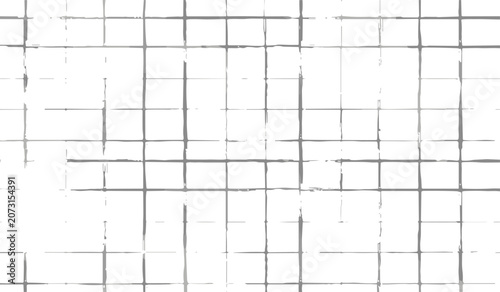 Foto Gray distressed grid with hand-drawn grunge lines and uneven texture