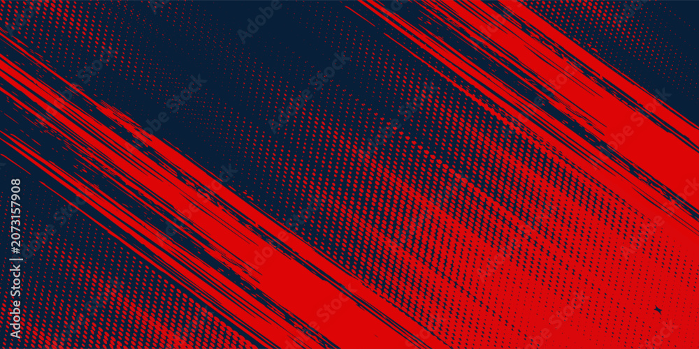 Fototapeta premium Sports blue banner design vector, dynamic sporty horizontal background company