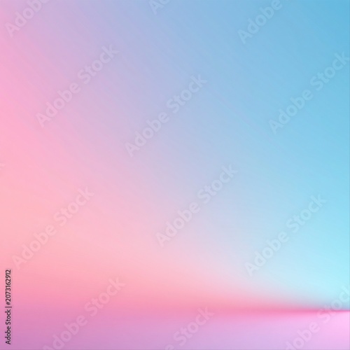 Colorful gradient fills the background with soft shades of pink and blue in a simple and modern design