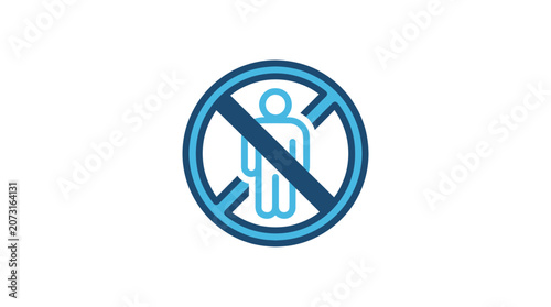 Foto No people allowed sign symbol.