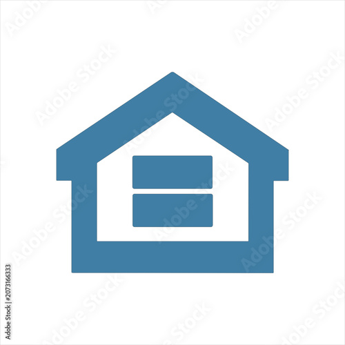Equal Housing Opportunity icon, Equal Opportunity Lender blue icon vector