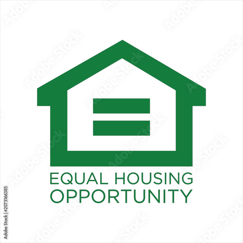 equal housing opportunity green vector