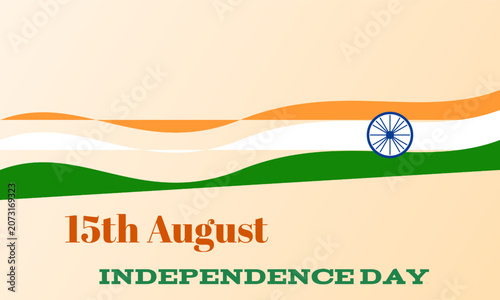 15 August Independence Day Celebration poster with National Pride and Patriotic Symbols