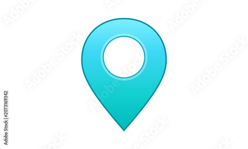 Map Location Pin Icon for GPS Navigation Travel