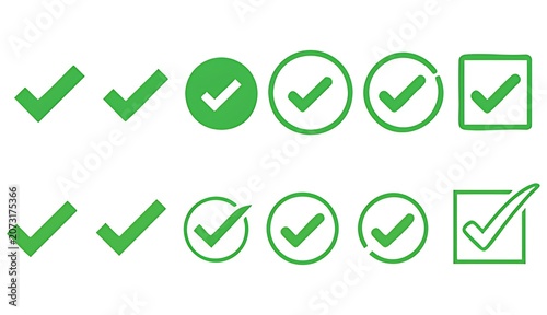 Green maple leaf icons collection set vector isolated on white background