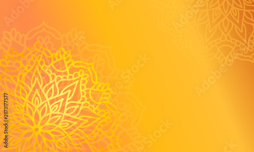 Luxury Indian festival background with mandala ornament for branding, packaging and premium advertising design