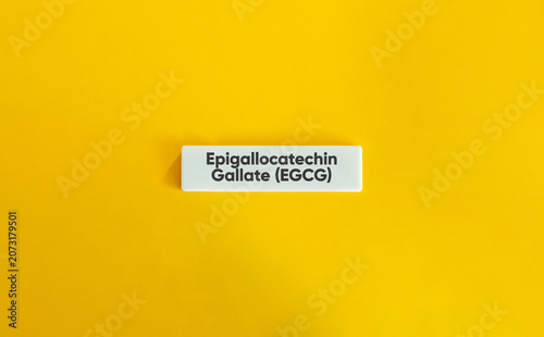 Epigallocatechin gallate egcg health supplement ingredient concept