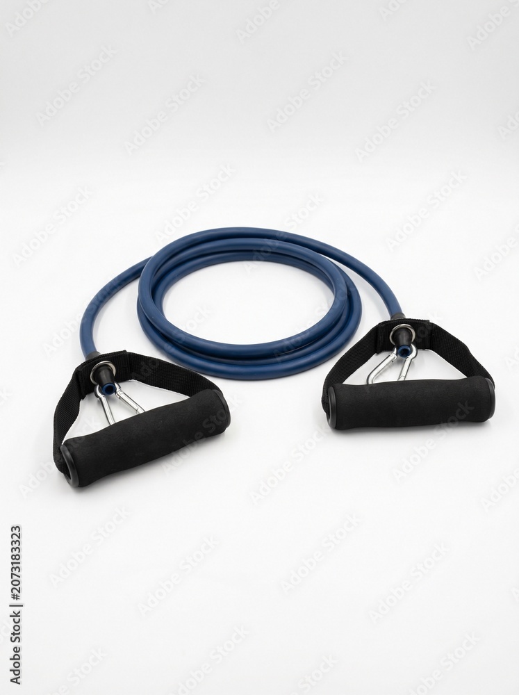 Fototapeta premium Resistance band with handles for fitness