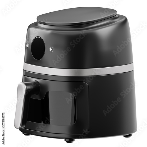 Black Air Fryer Appliance