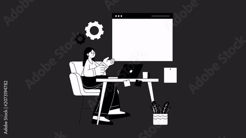 Task Management Animation Alpha Channel