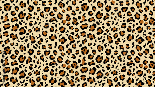 Seamless Leopard Print Pattern Exotic Animal Skin Texture for Fashion and Decor