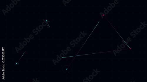 Glowing digital node arrow line connection for data network technology system integration structure analysis communication algorithm cyberspace information optimization concept graphic grid background