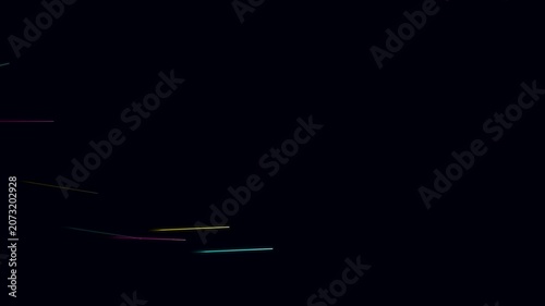 Fast digital technology data transfer connectivity concept movement. Glowing internet cyberspace communication network speed energy streak motion over dark black space for futuristic artwork.