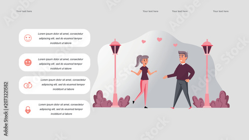 Photos Man Proposing to Woman in Park Illustration