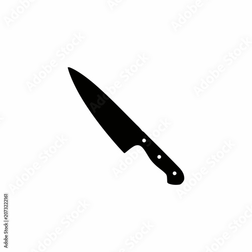 Foto knife on white background