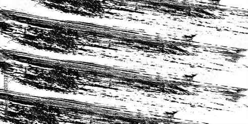 Photos Abstract black and white grunge texture with diagonal distressed brush strokes