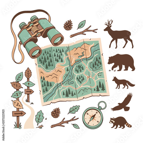 Outdoor Adventure Exploration Nature Elements.